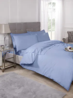 180 Thread Count Percale Duvet Set in Blue