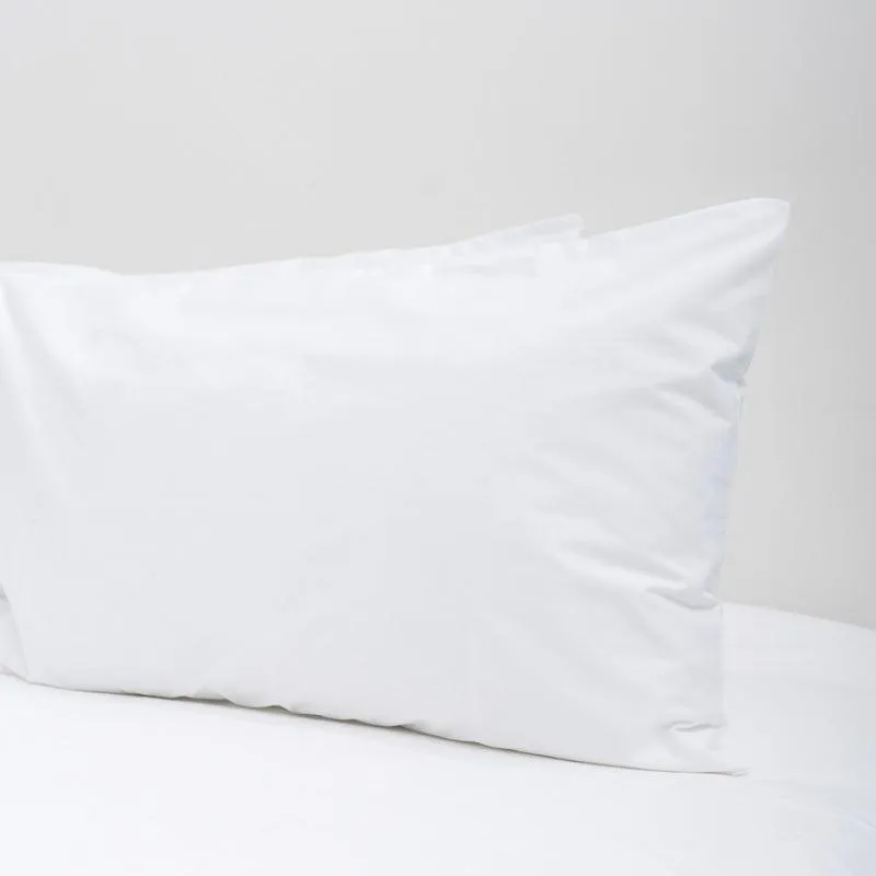 200 Thread Count Cotton Rich Percale Duvet Cover Set - White