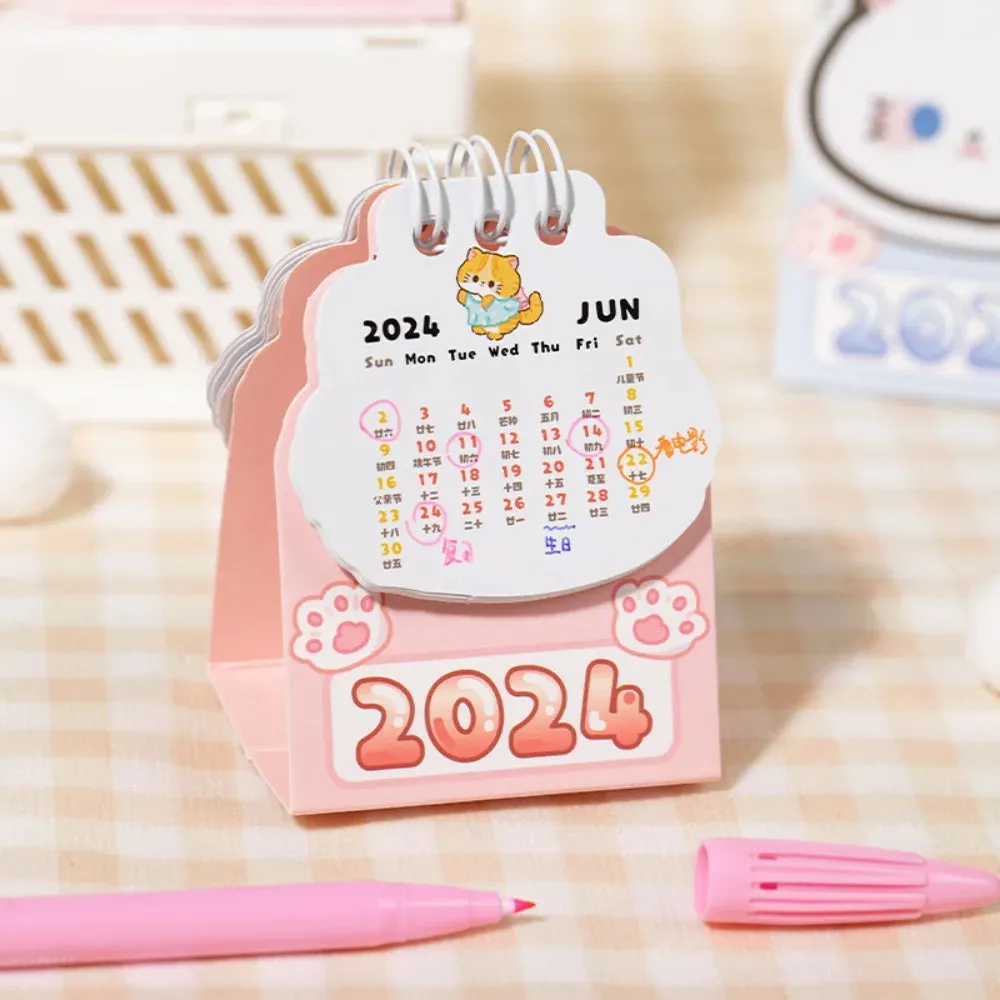 2024 Cat Desk Calendar