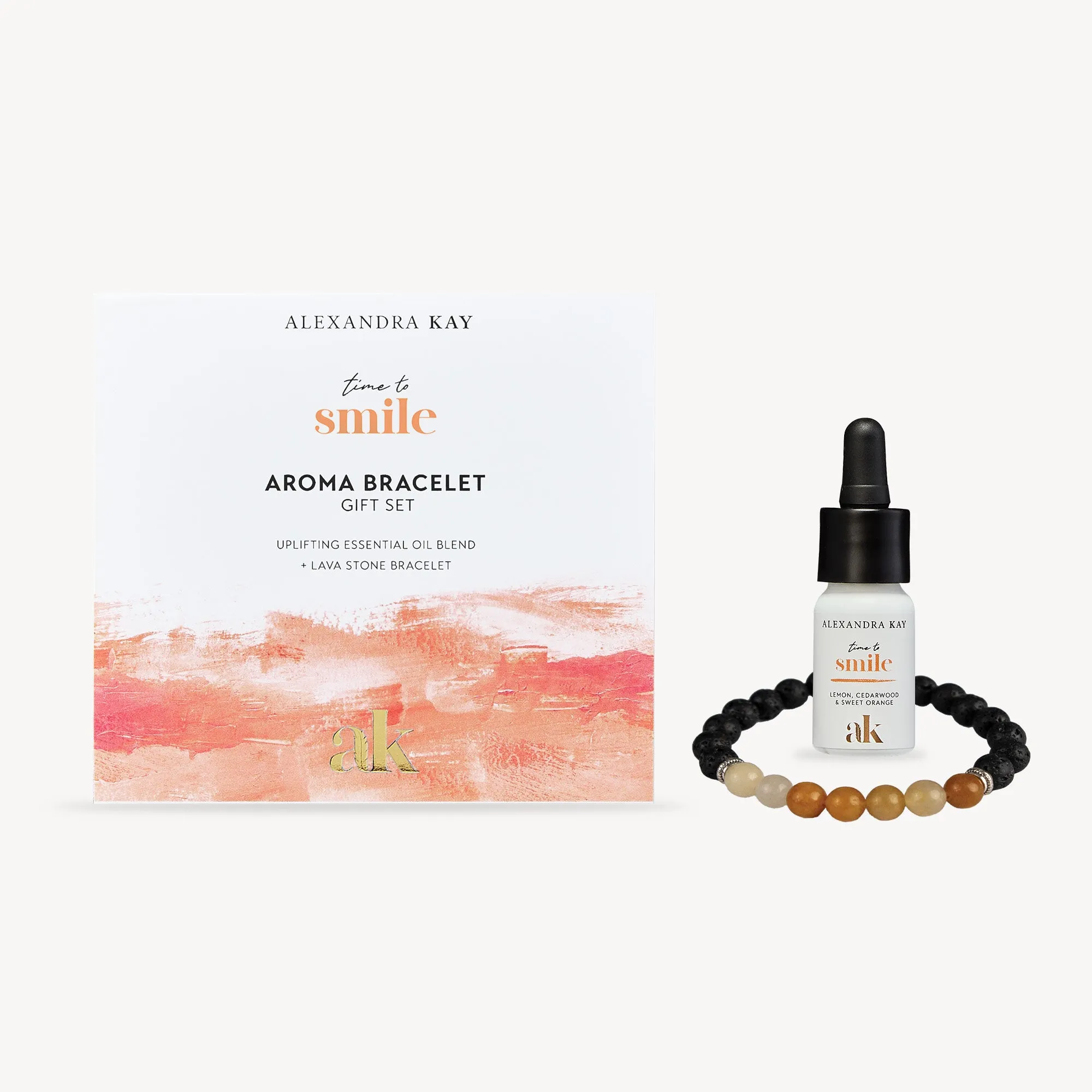 Alexandra Kay Time to Smile Aroma Bracelet Gift Set