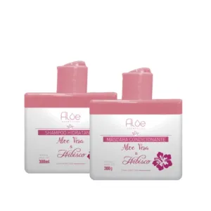 Aloe Vera & Hibiscus Hair Maintenance Home Care Treatment Kit 2x300ml - Aloe