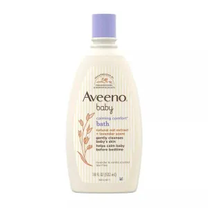 Aveeno Baby Calming Comfort Bath, Body & Hair Wash, Lavender and Vanilla Scent - 18oz