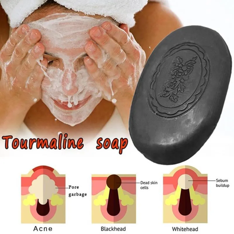 Bamboo Bactericidal Tourmaline Blackhead Remover Oil-Control Soap