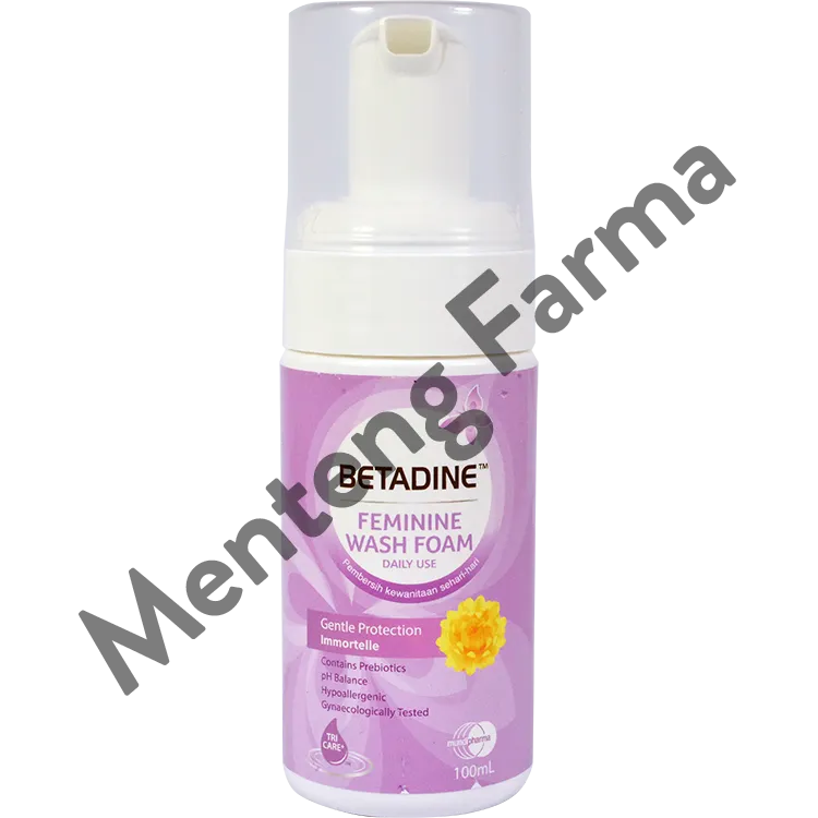 Betadine Feminine Wash Foam Gentle Protection 100 mL