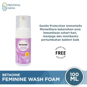 Betadine Feminine Wash Foam Gentle Protection 100 mL