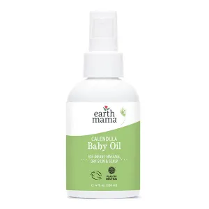 Calendula Baby Oil by Earth Mama (120ml) - Gentle Skin Care