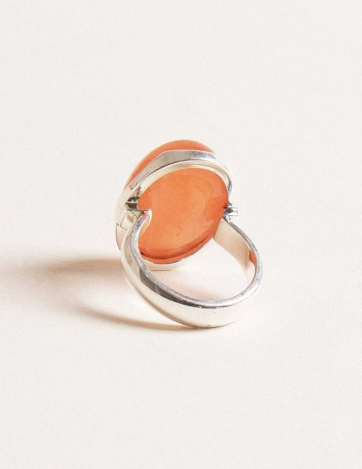 Carnelian Gemstone Ring - Adjustable Size 7-8