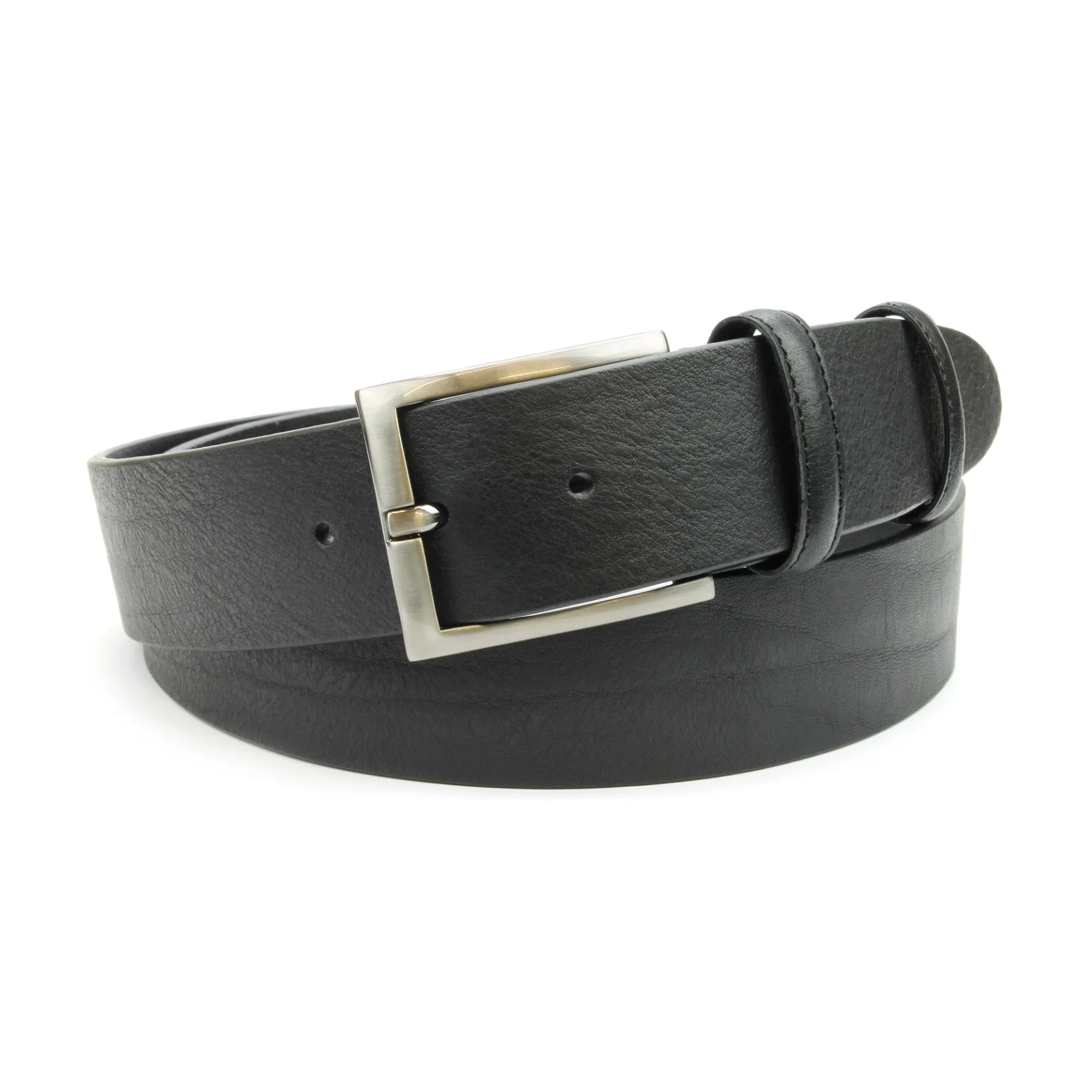 Classic Black Satin Gunmetal Belt