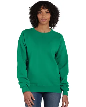 ComfortWash by Hanes Unisex Crew Sweatshirt GDH400 RICH GREEN GRASS