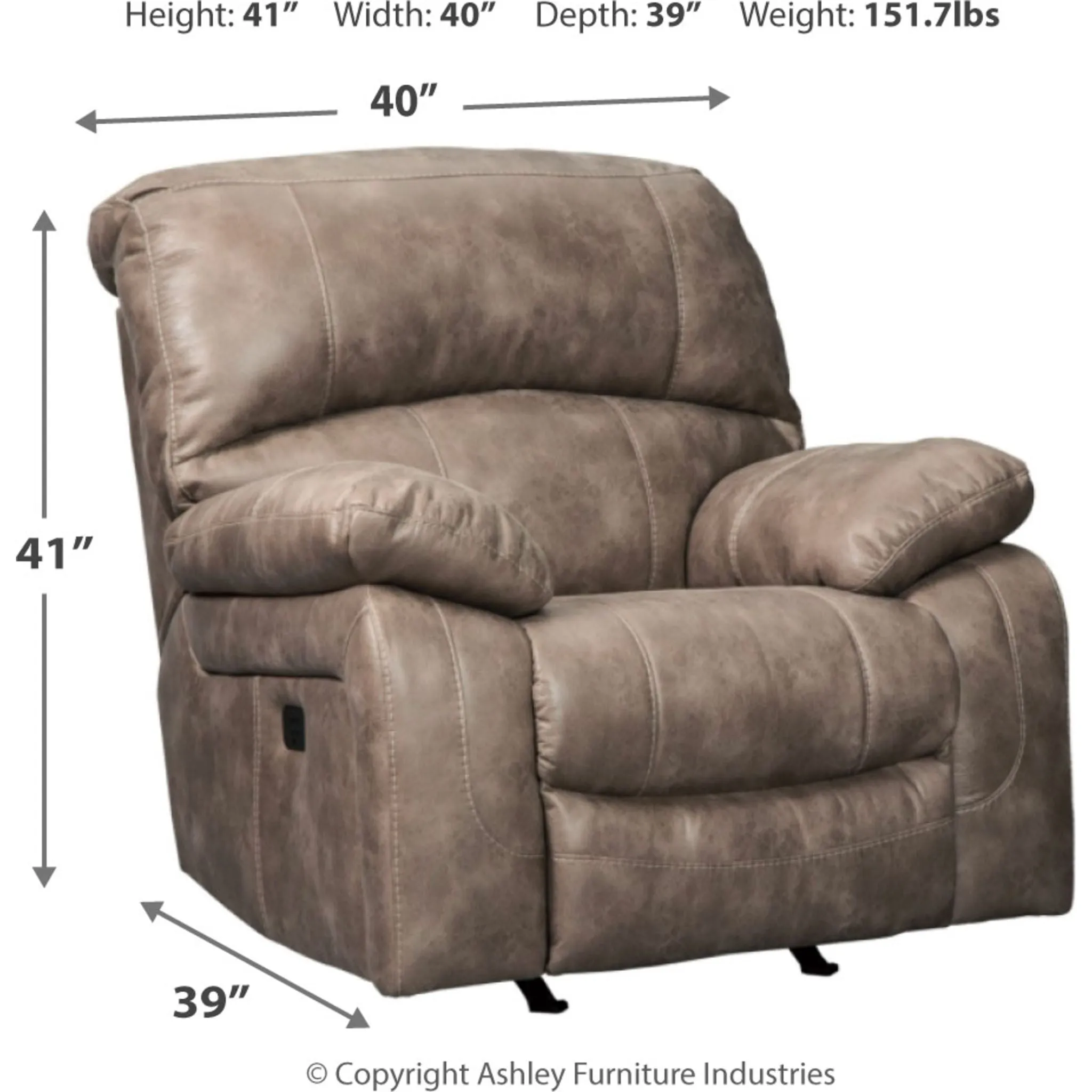 Dunwell Power Recliner with Adjustable Headrest