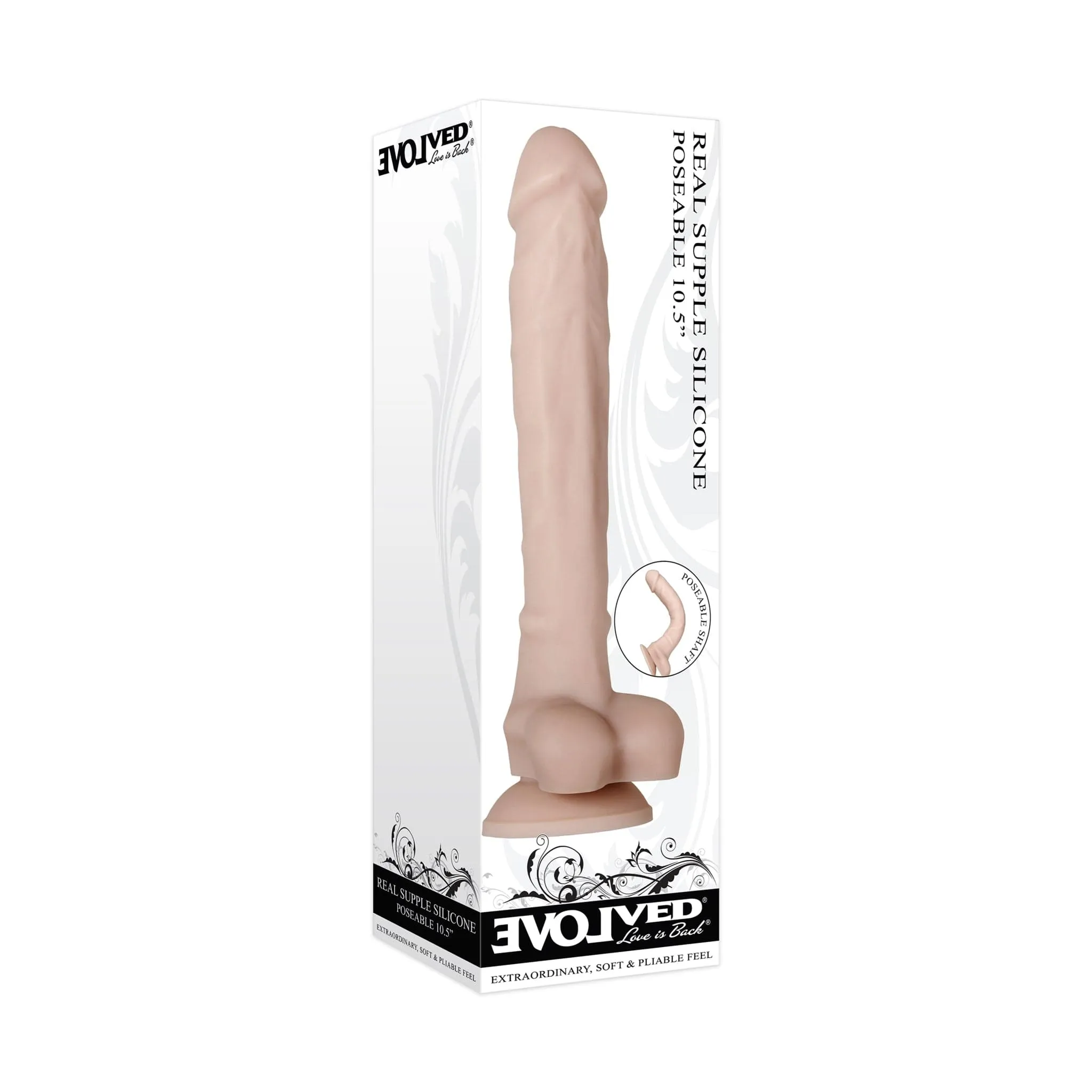 Evolved - Real Supple Silicone Posable Realistic Dildo