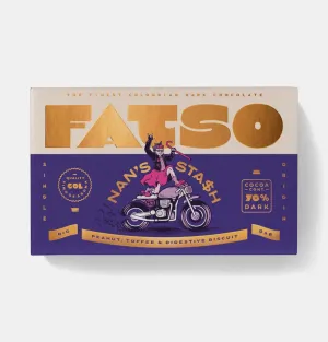 Fatso Nan's Stash Dark Chocolate Bar – 150g