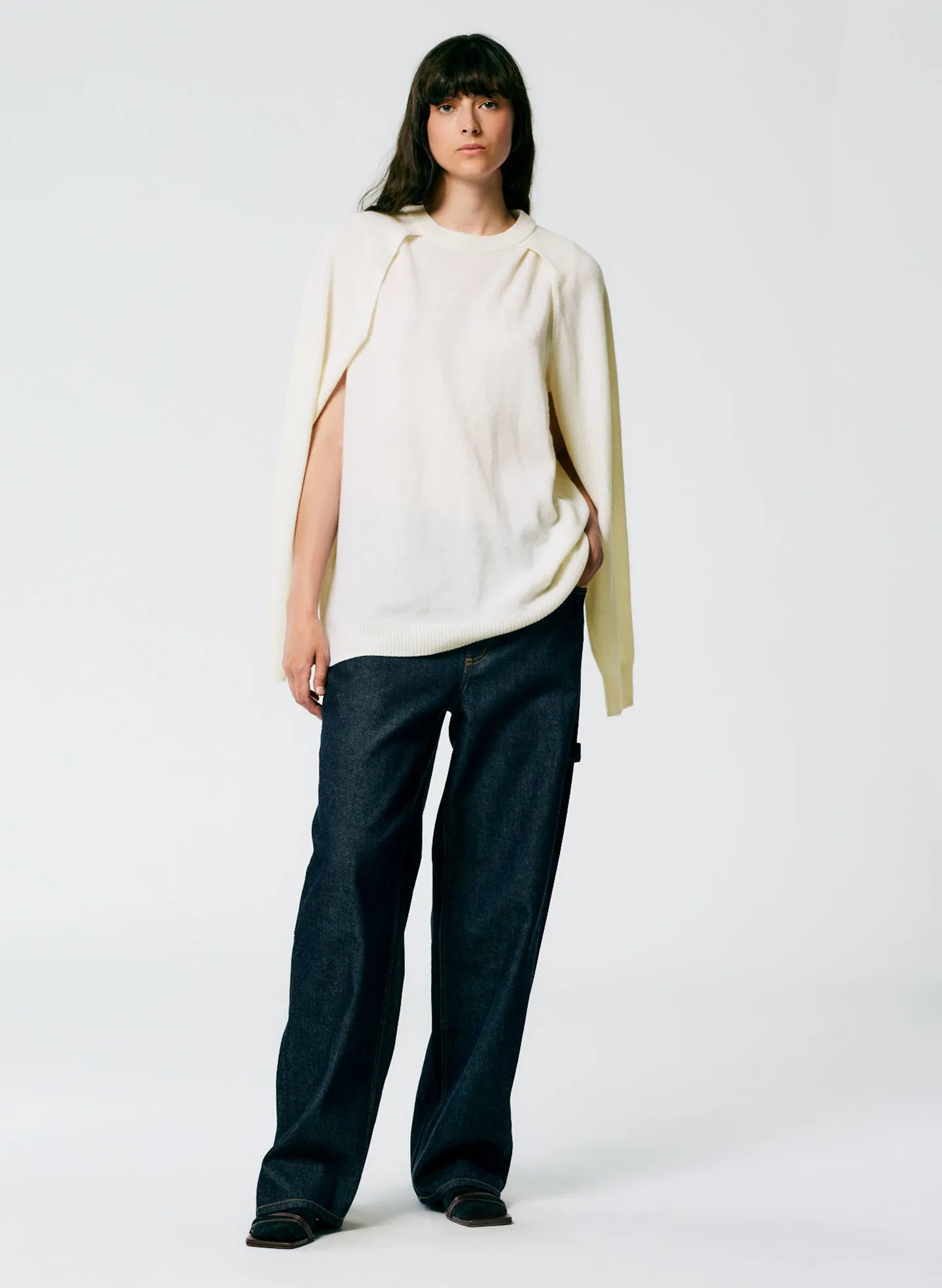 Feather Weight Cashmere Easy Cocoon Tunic