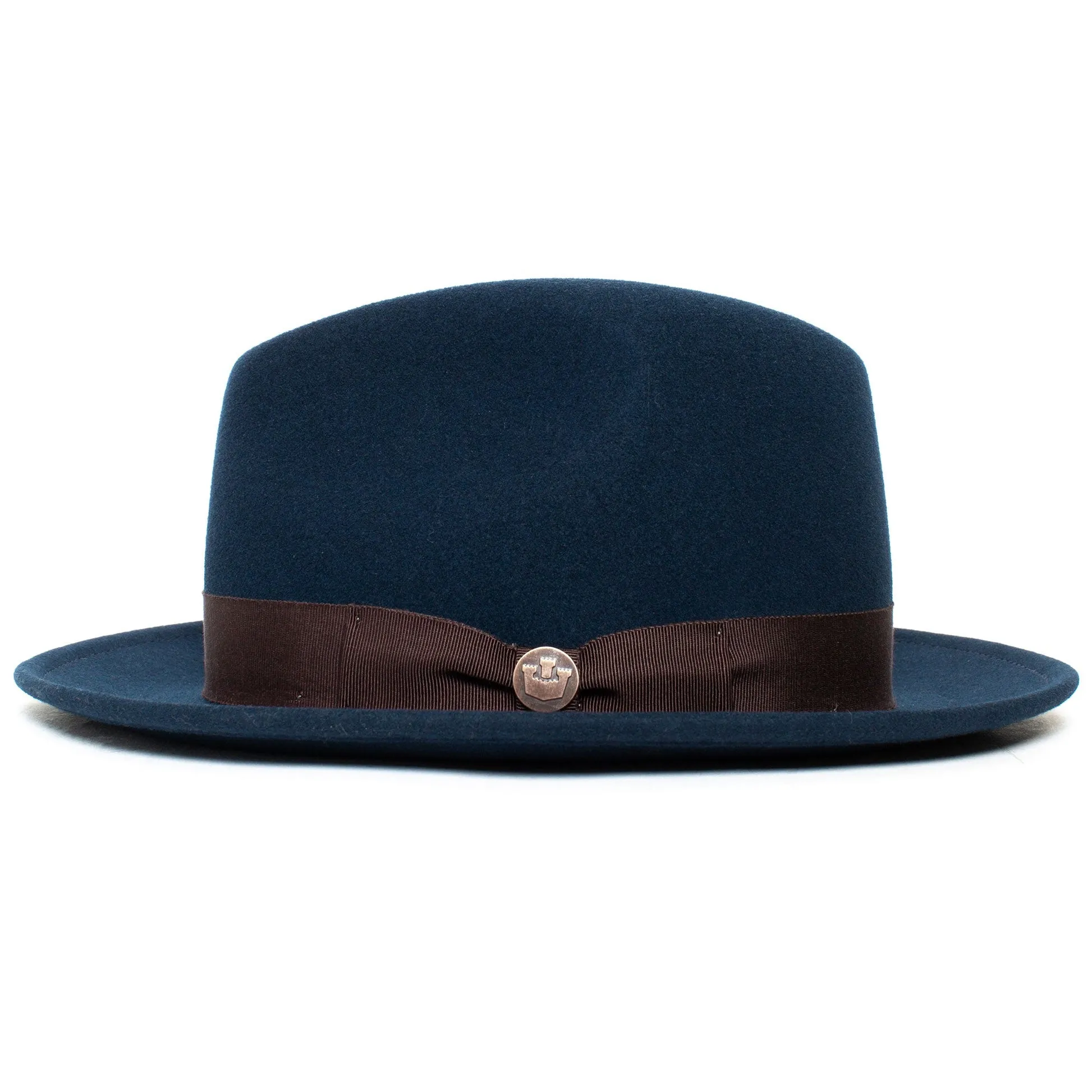 Felt Finery Series Trendy Bow Tie Felt Fedora Hat