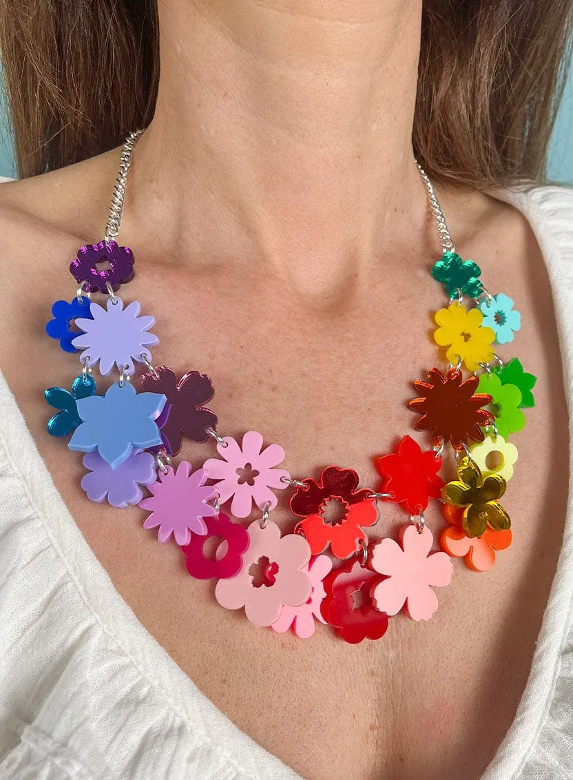 Festival of Flowers Statement Necklace