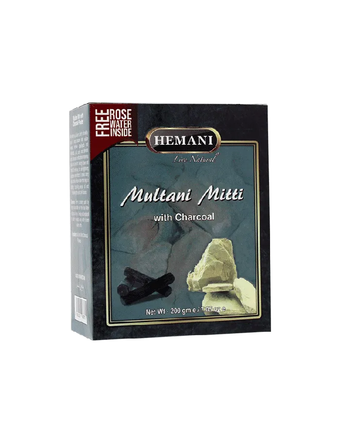 Hemani Multani Mitti With Charcoal Powder