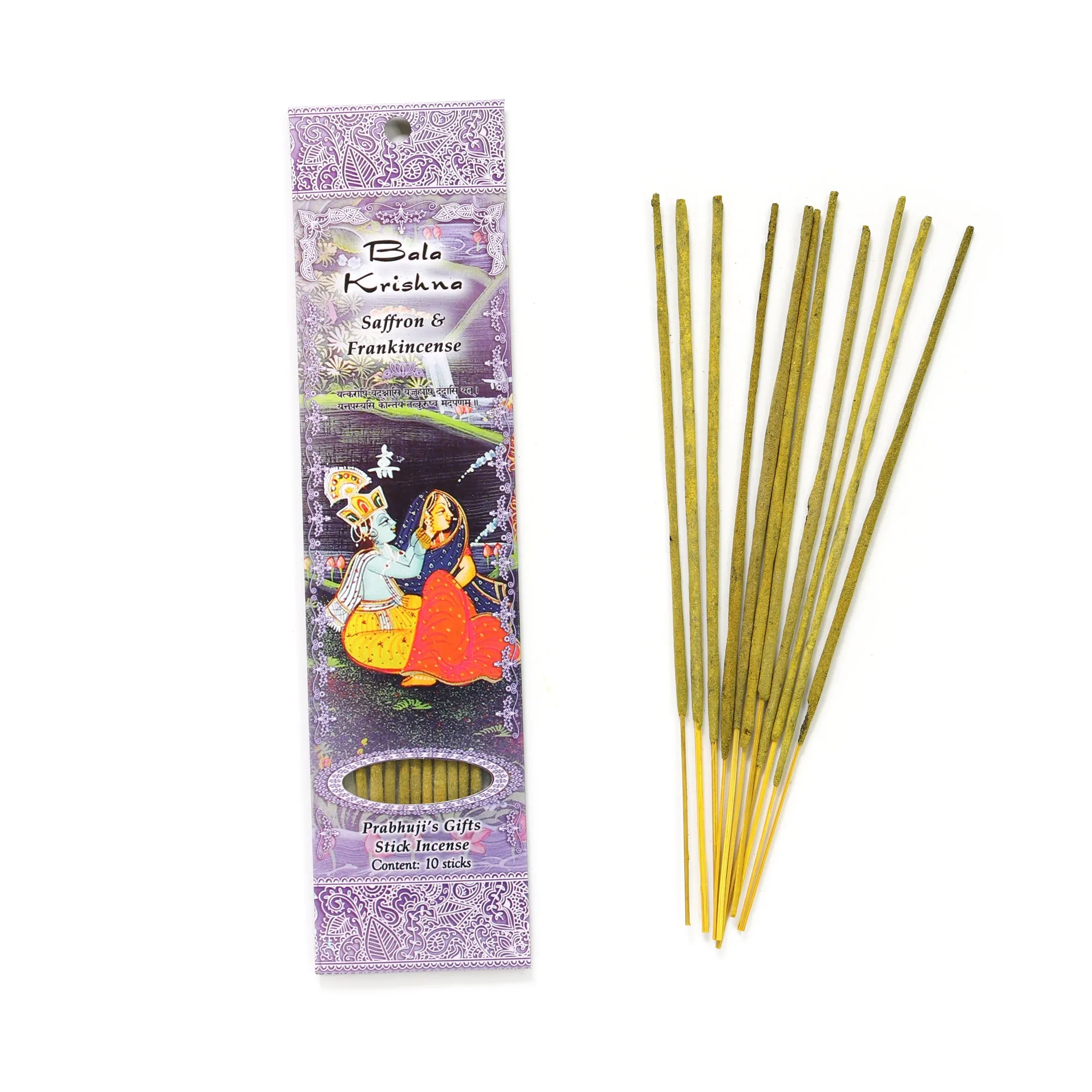 Incense Sticks Bala Krishna - Saffron and Frankincense