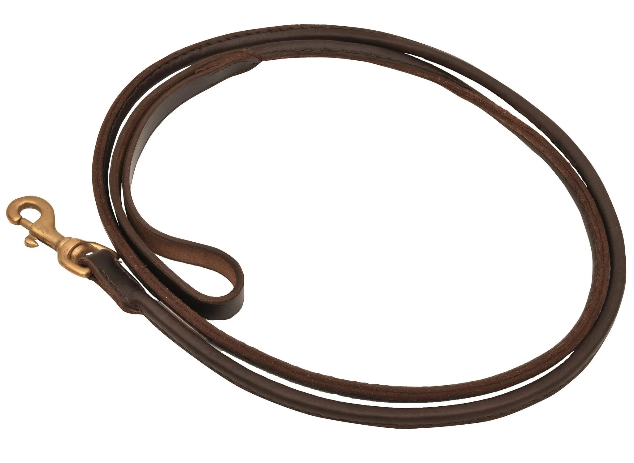 Jeffers Pet 6' Rolled Leather Leash, 1" W