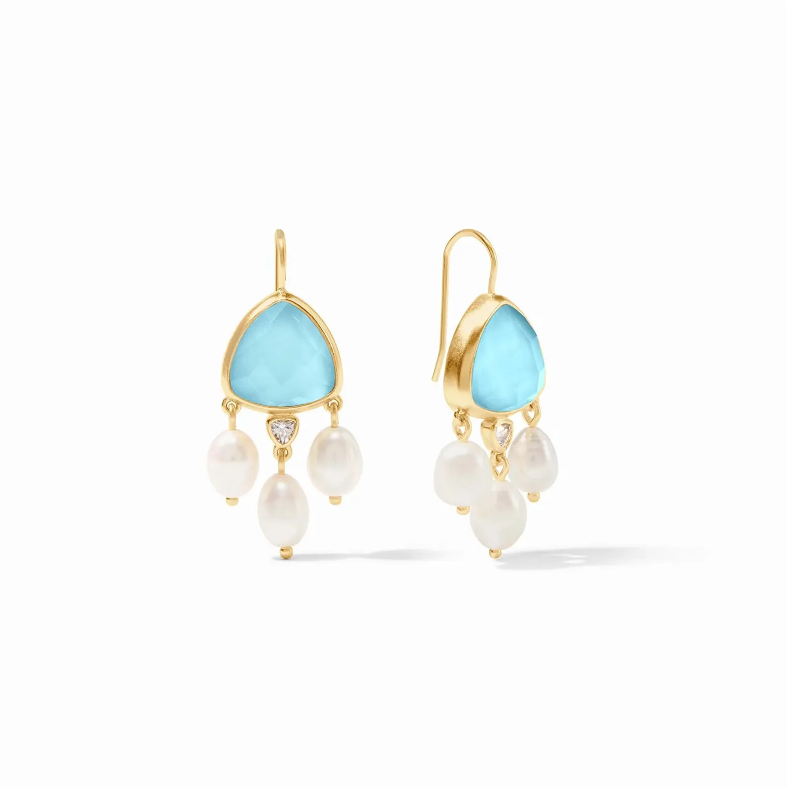 Julie Vos Aquitaine Chandelier Earring, Capri Blue