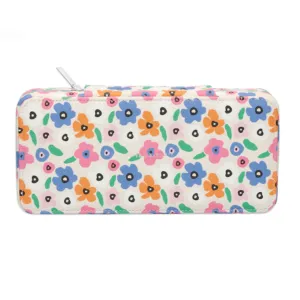 Long Travel Jewelry Box: Floral