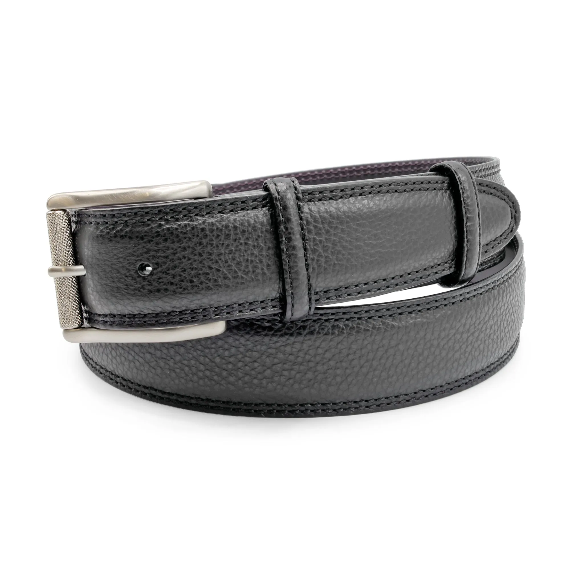 Mottled Black Satin Roller Belt