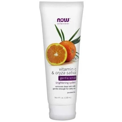 Now - vitamin c & oryza sativa gentle scrub 118 ml