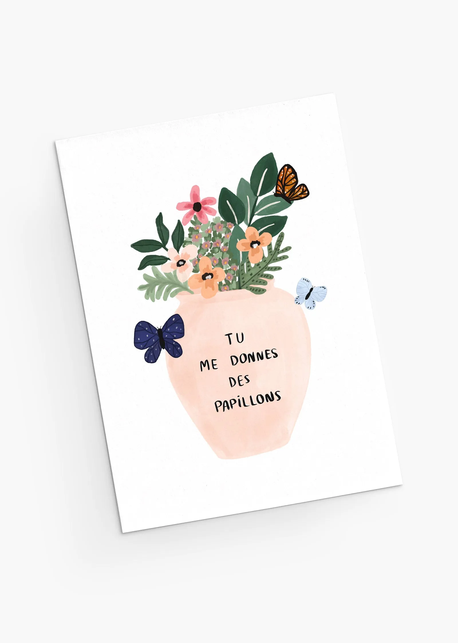 Papillons Greeting Card