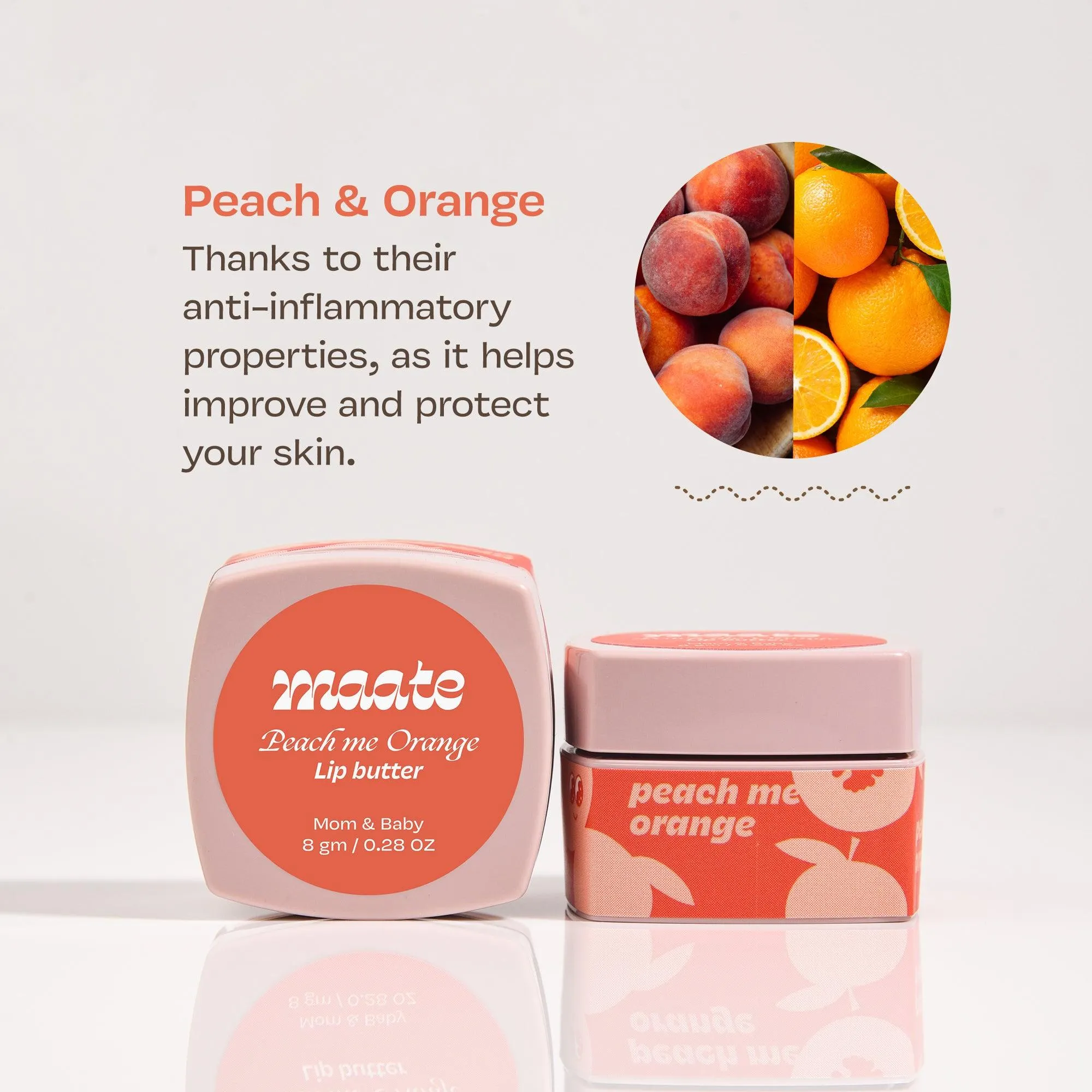 Peach Me Orange Lip Butter 100% Natural | FDA Approved