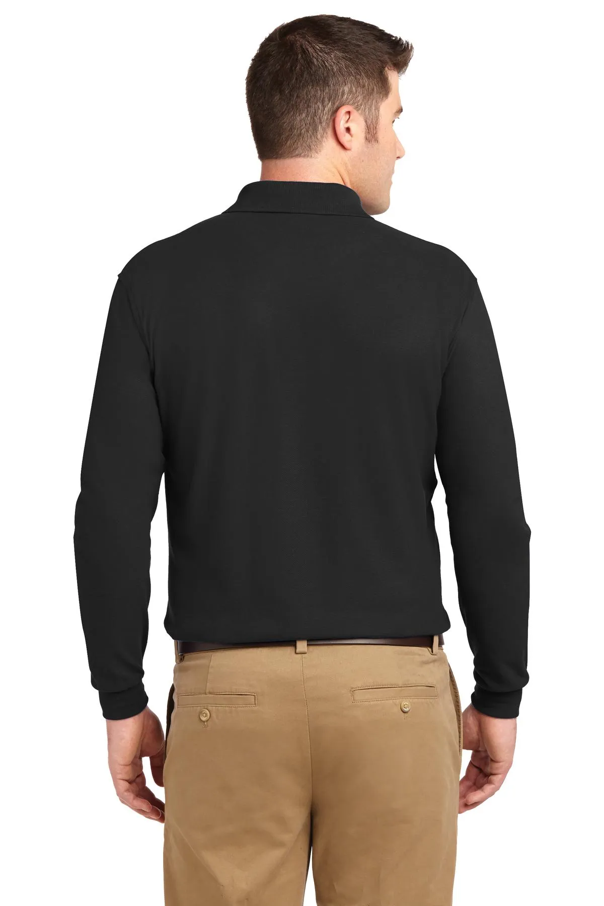 Port Authority® Silk Touch™ Long Sleeve Polo.  K500LS