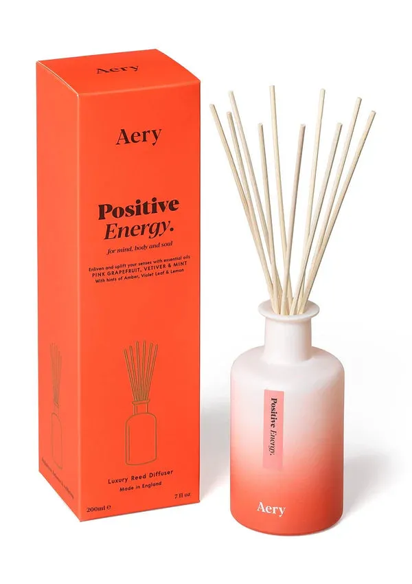 Positive Energy Reed Diffuser - Pink Grapefruit Vetiver and Mint - Aery Living