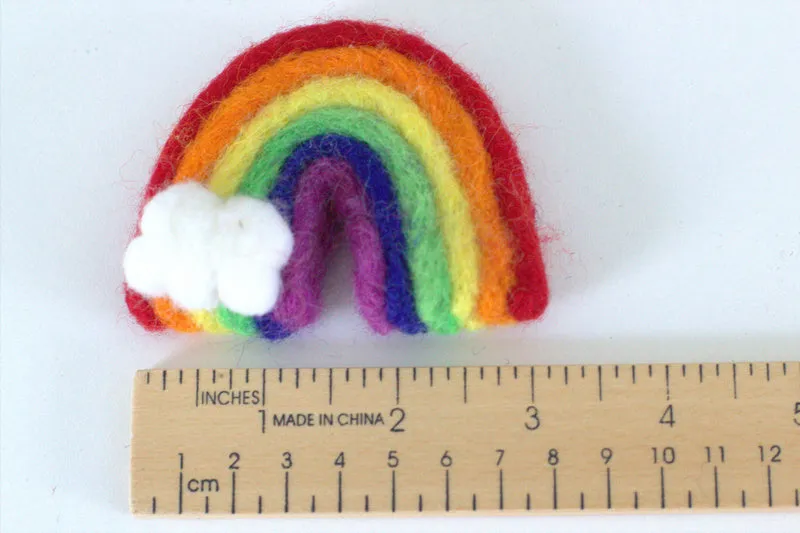 Rainbow & Cloud Felt Shapes- ROYGBIV