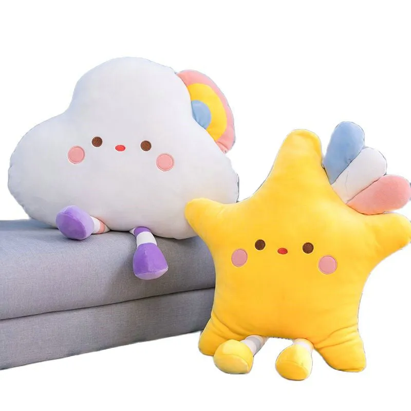 Rainbow Cloud & Star Plushies