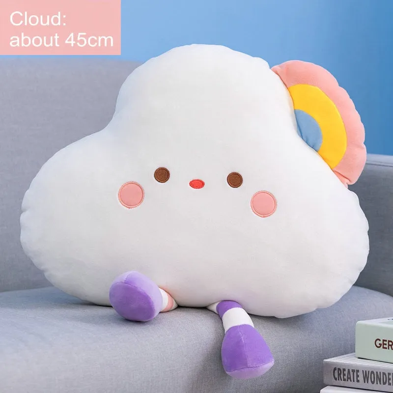 Rainbow Cloud & Star Plushies