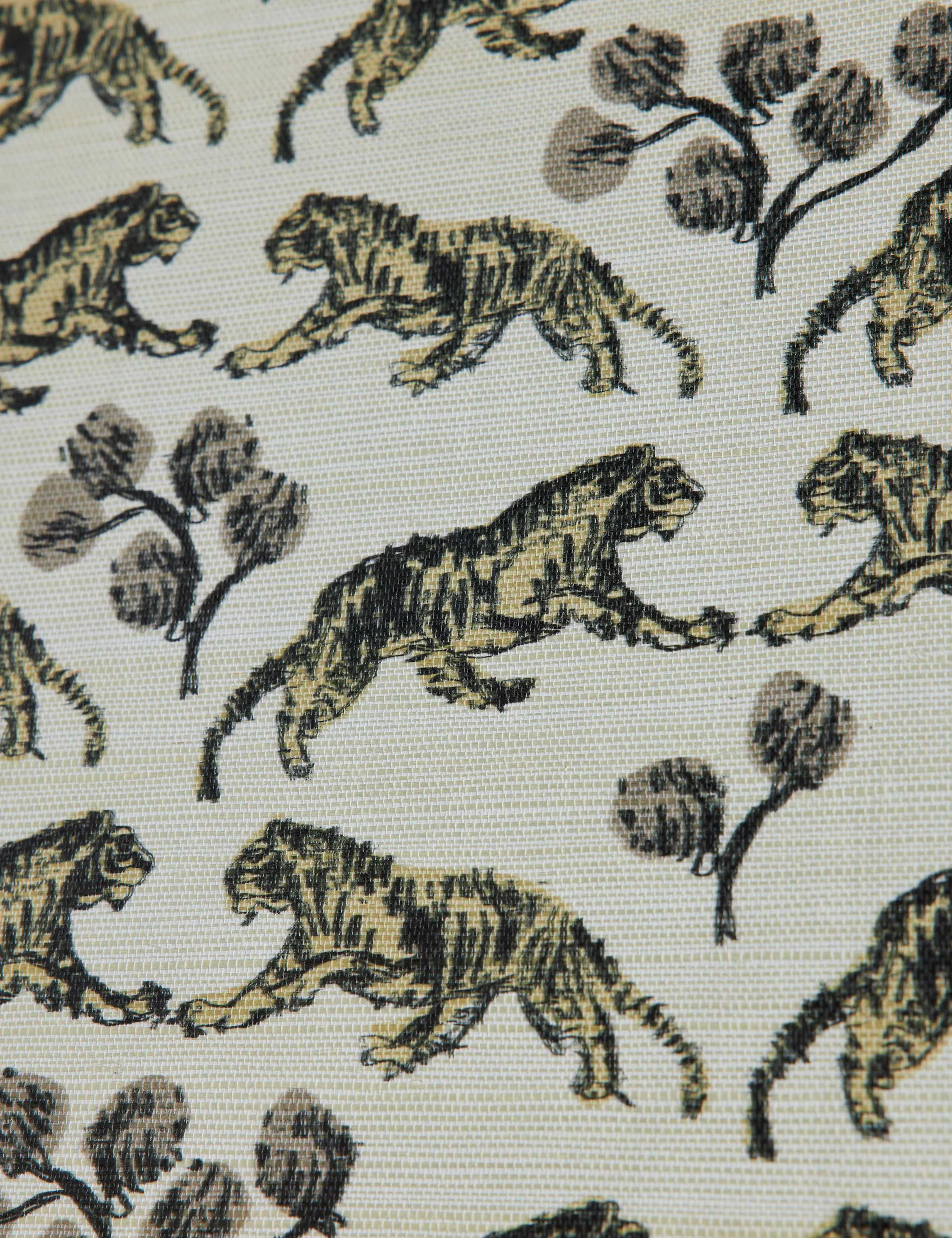 Tiger Grasscloth Wallpaper by Sarah Sherman Samuel