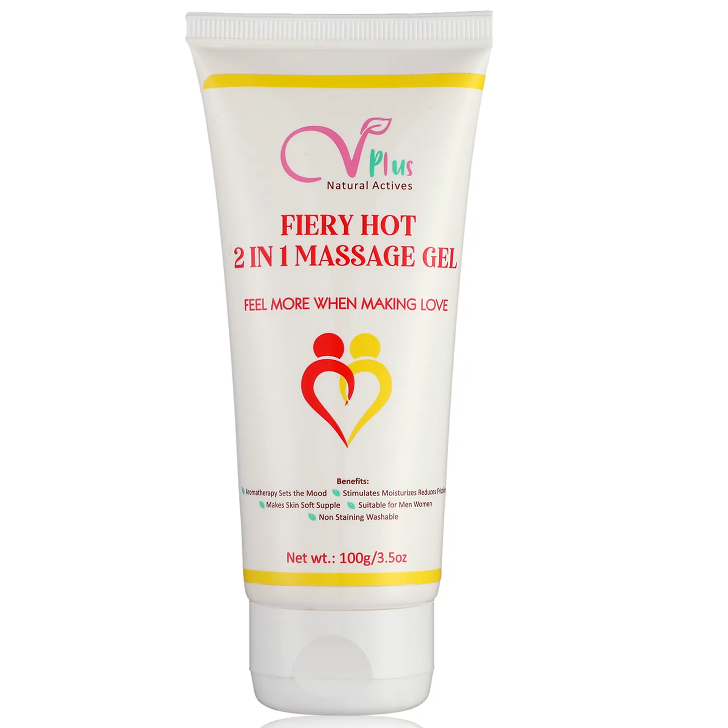 Vigini Fiery Hot 2 in 1 Sexual Lubricant Lubricating Lube Long Lasting Performance Booster Water Based Gel