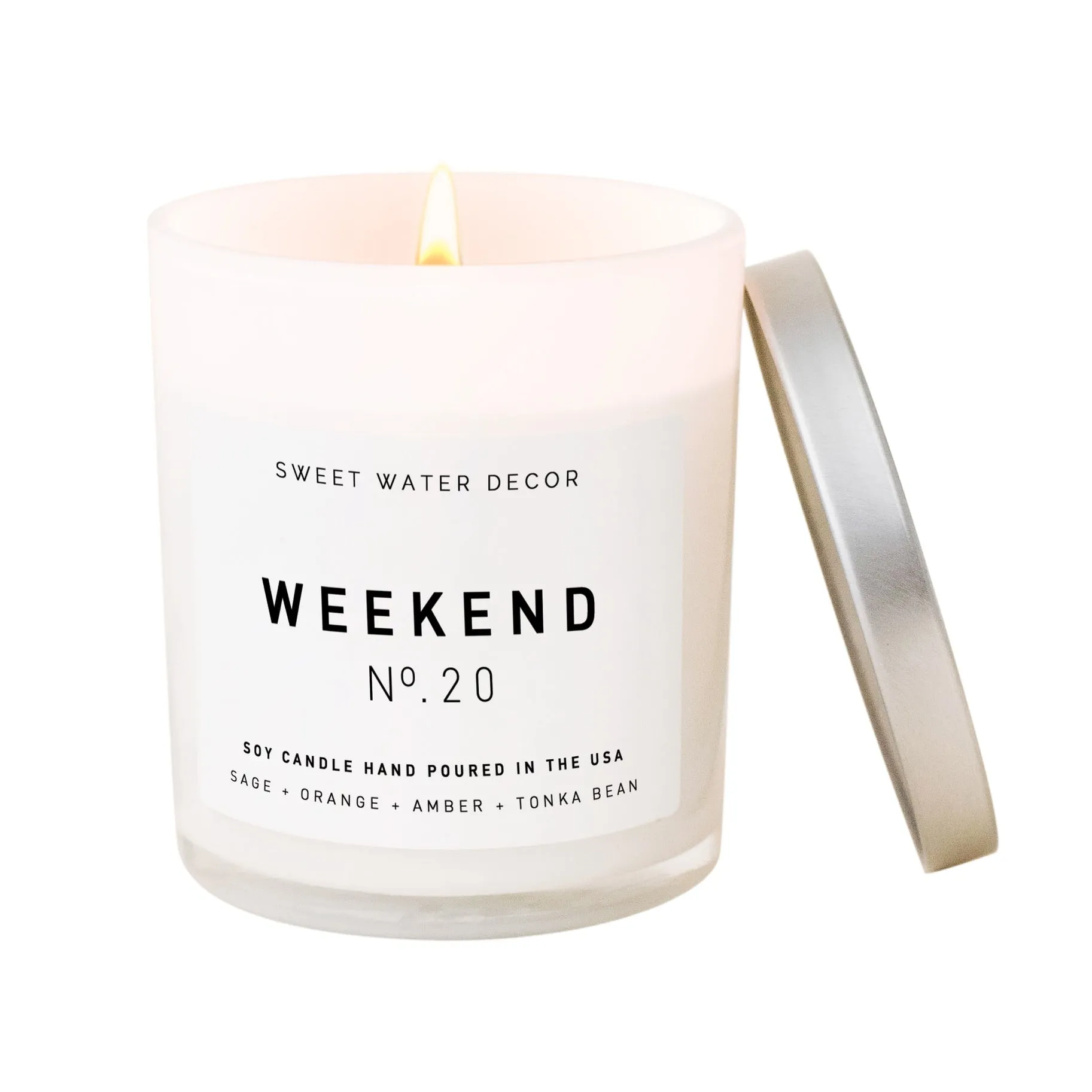 Weekend White Jar Soy Candle 11oz