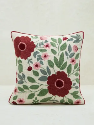 Westside Home Multicolour Floral Pattern Cushion Cover