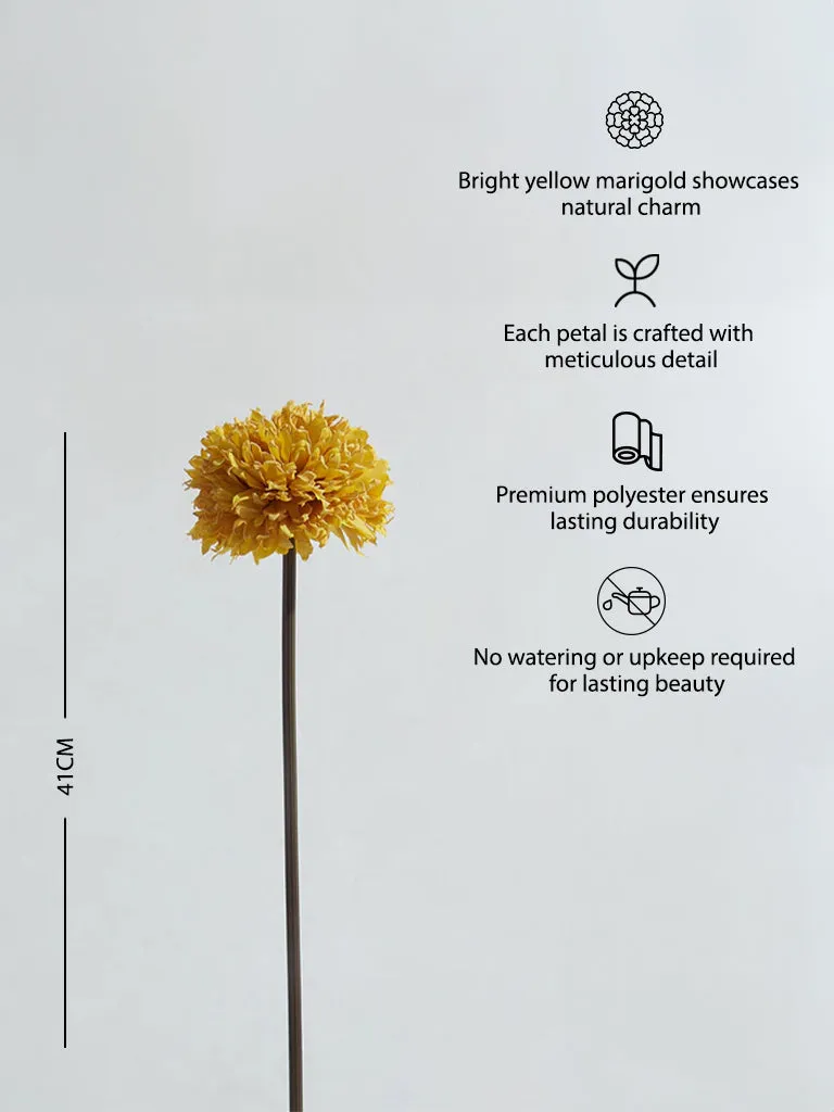 Westside Home Yellow Artificial Marigold Flower