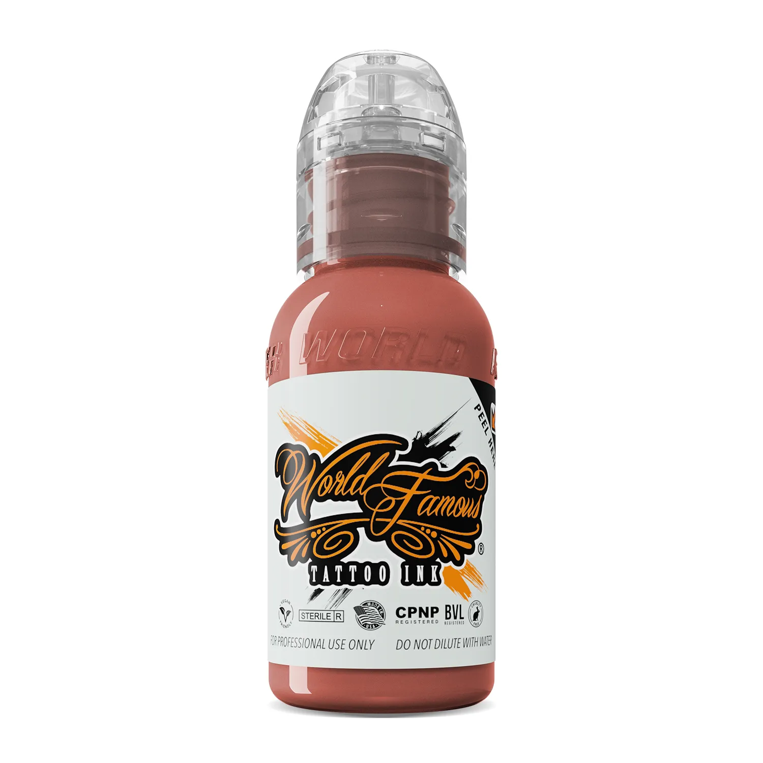 World Famous Pink Ribbon Warm Peach Ink 1oz