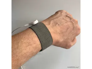 Wristband Silver   Coiled Cord